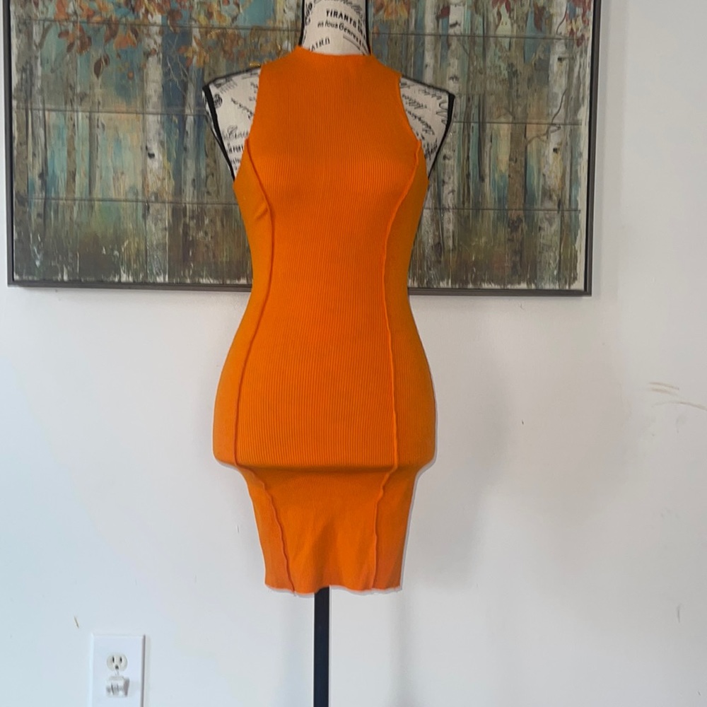 Ripped mini dress